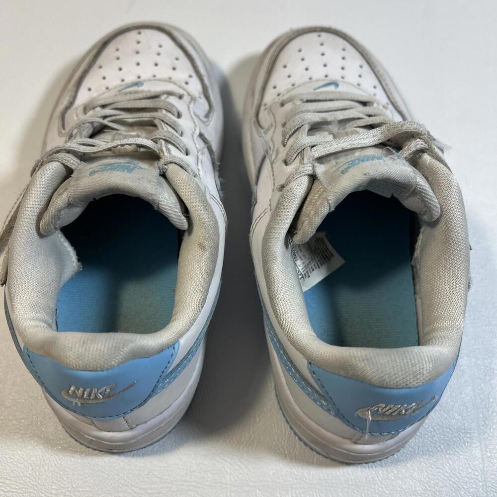 Nike Air Force 1 White Blue Boys Size 12c - Picture 3 of 7